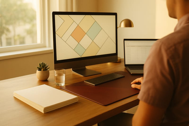 Title professional reviewing parcel records